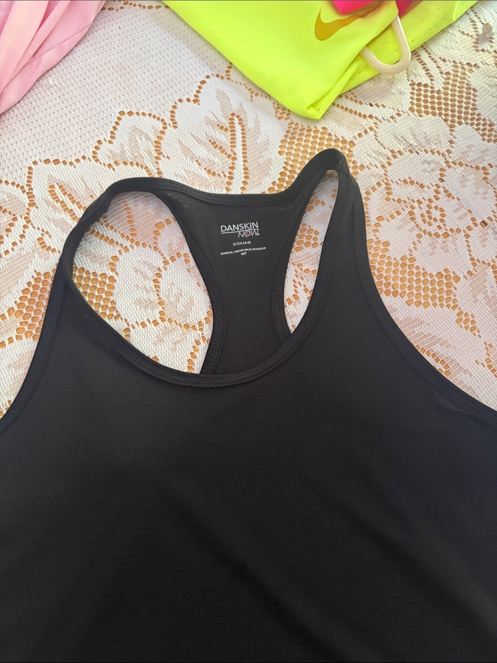 Danskin Black Racerback Sports Tank